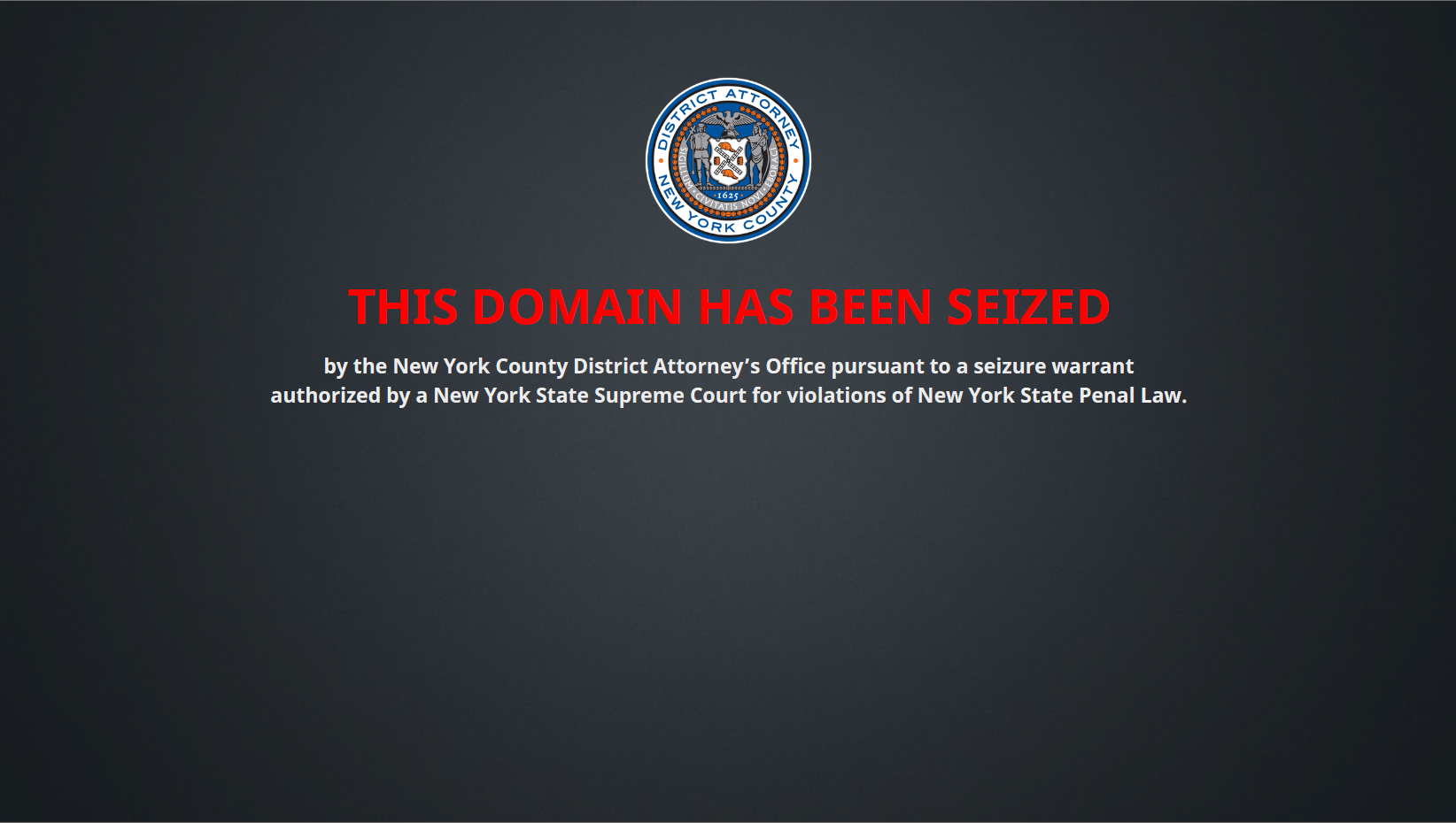 This domain has been seized